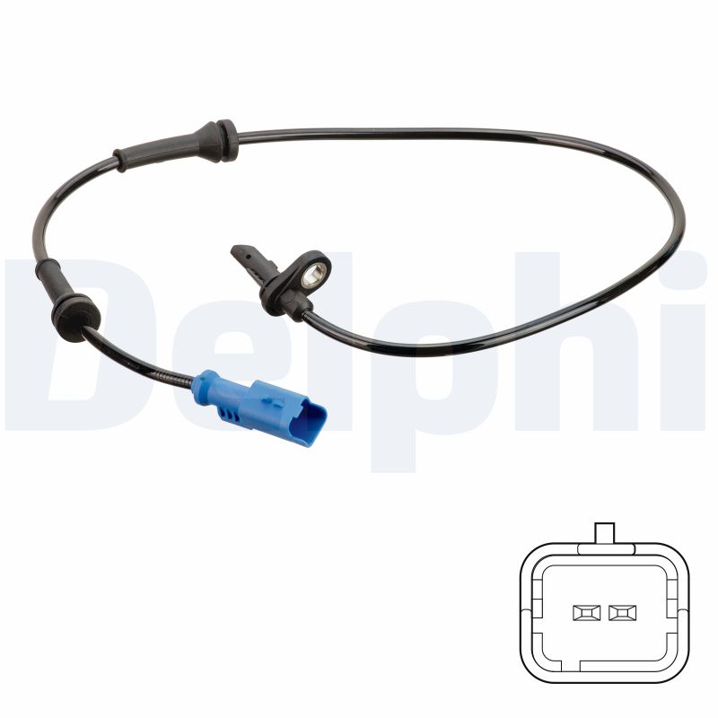 DELPHI ABS Sensor ss20748 for PEUGEOT