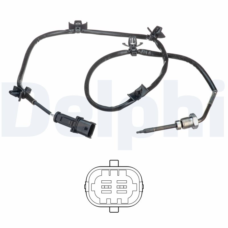 DELPHI Sensor, udstødningsgastemperatur ts30216 for VAUXHALL