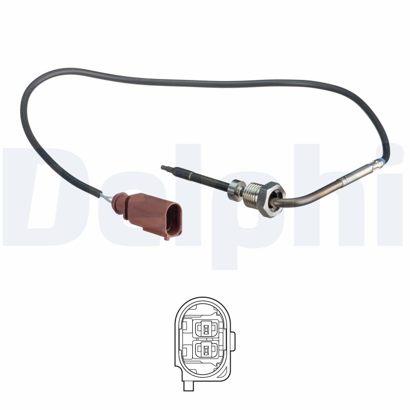 DELPHI Sensor, udstødningsgastemperatur ts30184 for AUDI