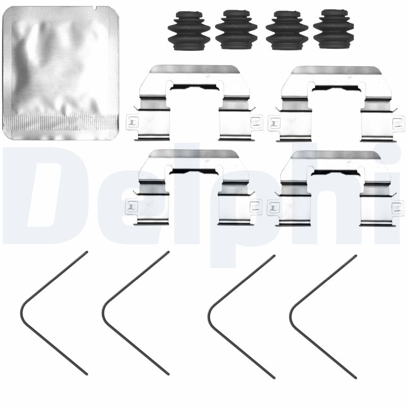 DELPHI Tilbehørssæt, skivebremsebelægning lx0827 for HYUNDAI
