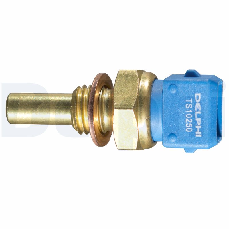 DELPHI Sensor, kølevæsketemp. ts10250 for PEUGEOT FORD GENERAL MOTORS VAUXHALL SAAB FIAT ALFA ROMEO VOLVO LANCIA HYUNDAI LAND ROVER BMW HONDA ISUZU P