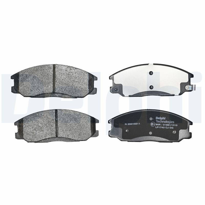 DELPHI Bremseklodser lp1743 for SSANGYONG DAEWOO HYUNDAI