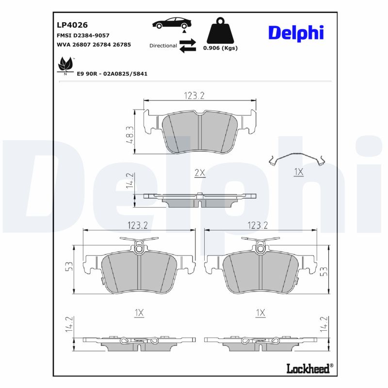 DELPHI Bremseklodser lp4026 for FORD USA FORD FORD (CHANGAN)