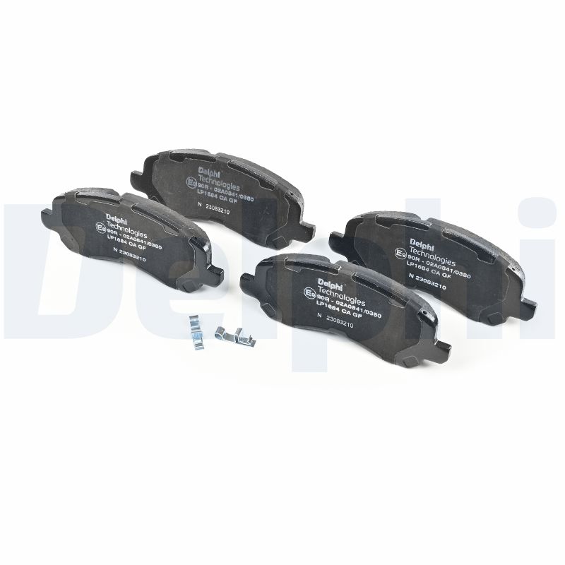 DELPHI Bremseklodser lp1684 for PEUGEOT CITROËN JEEP DODGE CHRYSLER LANCIA MITSUBISHI