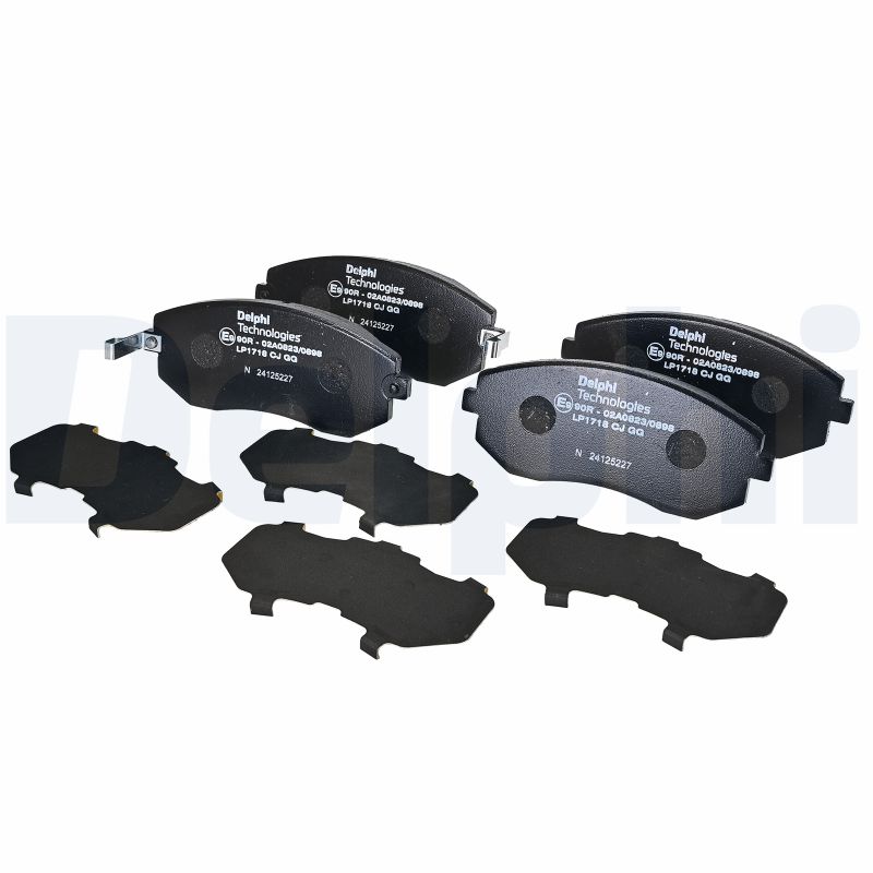 DELPHI Bremseklodssæt, parkeringsbremse lp1718 for SUBARU TOYOTA