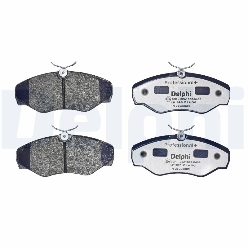 DELPHI Bremseklodser LP1695LC for OPEL VAUXHALL RENAULT NISSAN