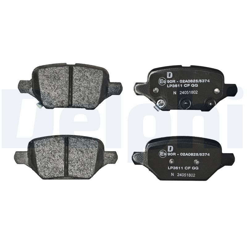 DELPHI Bremseklodser lp3611 for CHEVROLET