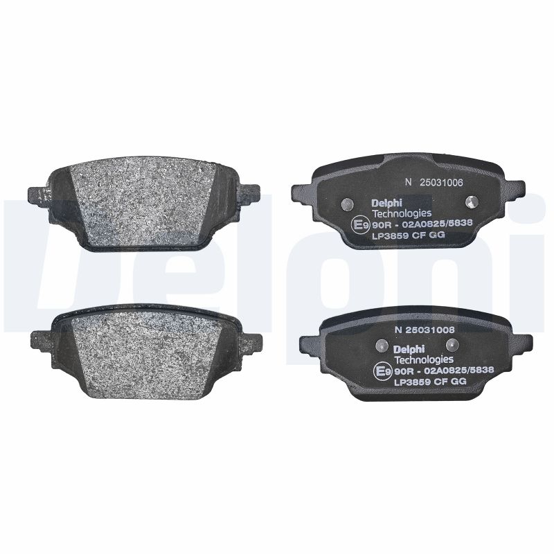 DELPHI Bremseklodser lp3859 for NISSAN RENAULT