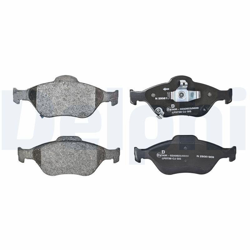 DELPHI Bremseklodser lp3739 for TOYOTA