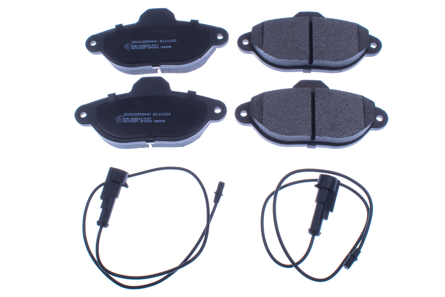 DENCKERMANN Bremseklodser b110183 foraksel for FORD FIAT LANCIA