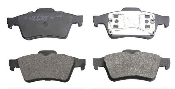 DENCKERMANN Bremseklodser b110650 bagaksel for OPEL FORD SAAB HOLDEN RENAULT NISSAN