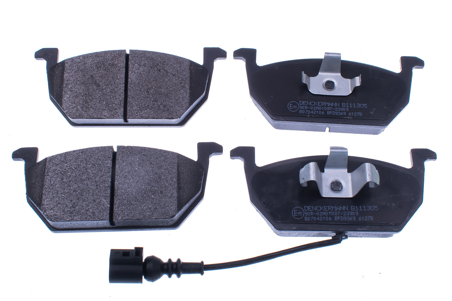 DENCKERMANN Bremseklodser B111305 foraksel for VAG