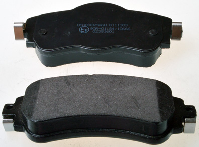 DENCKERMANN Bremseklodser B111303 foraksel for PEUGEOT
