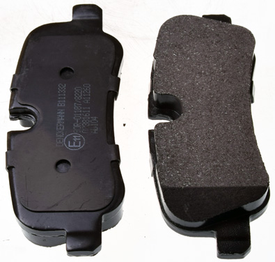 DENCKERMANN Bremseklodser B111332 bagaksel for LAND ROVER