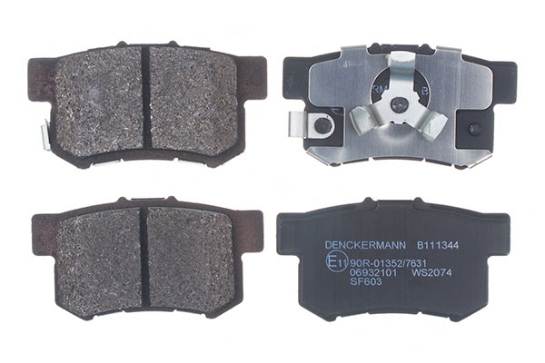 DENCKERMANN Bremseklodser B111344 bagaksel for ACURA HONDA HONDA (DONGFENG)