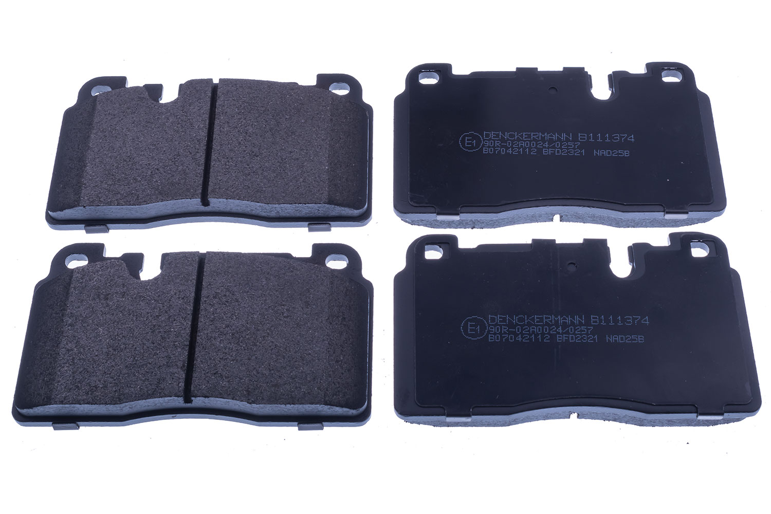 DENCKERMANN Bremseklodser B111374 foraksel for PORSCHE VAG