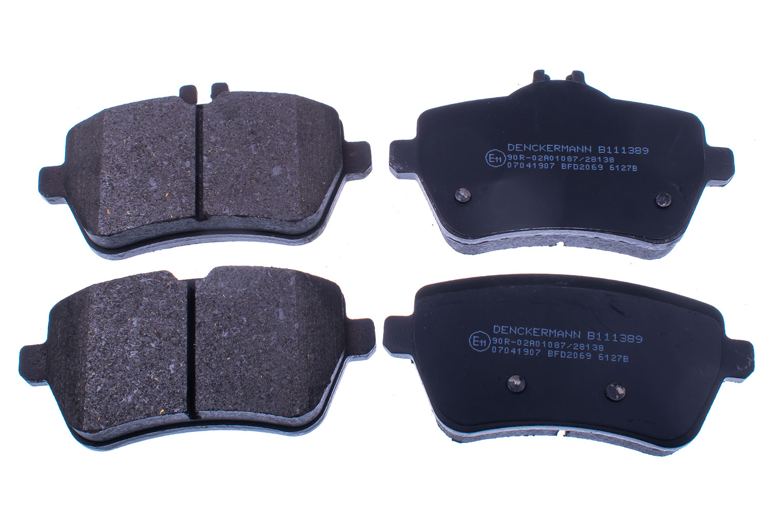 DENCKERMANN Bremseklodser B111389 bagaksel for MERCEDES-BENZ