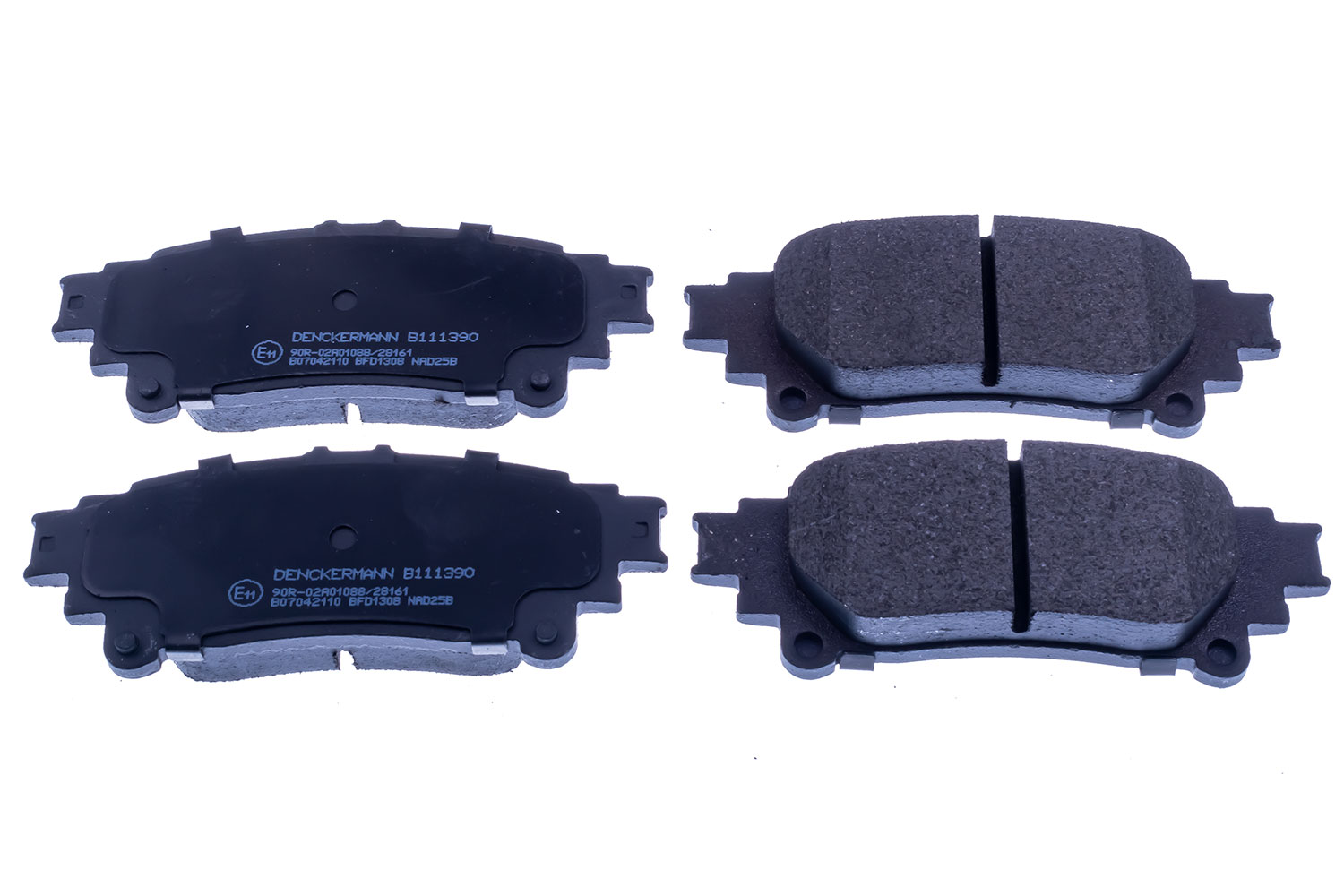 DENCKERMANN Bremseklodser B111390 bagaksel for TOYOTA LEXUS