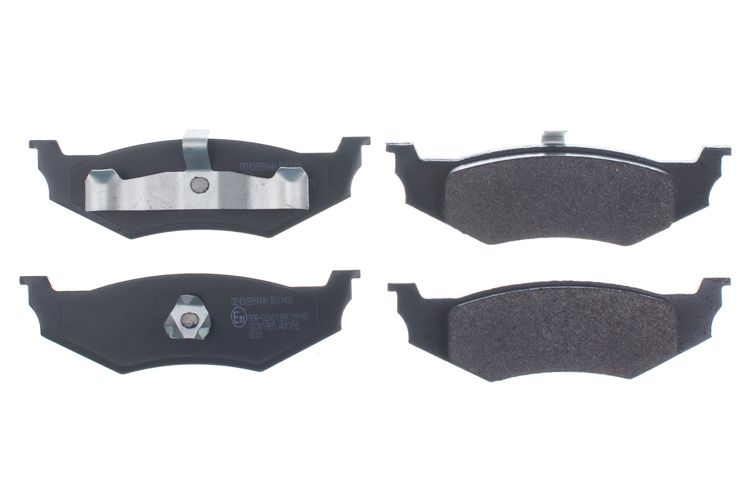 DENCKERMANN Bremseklodser B111431 bagaksel for CHRYSLER DODGE MERCURY