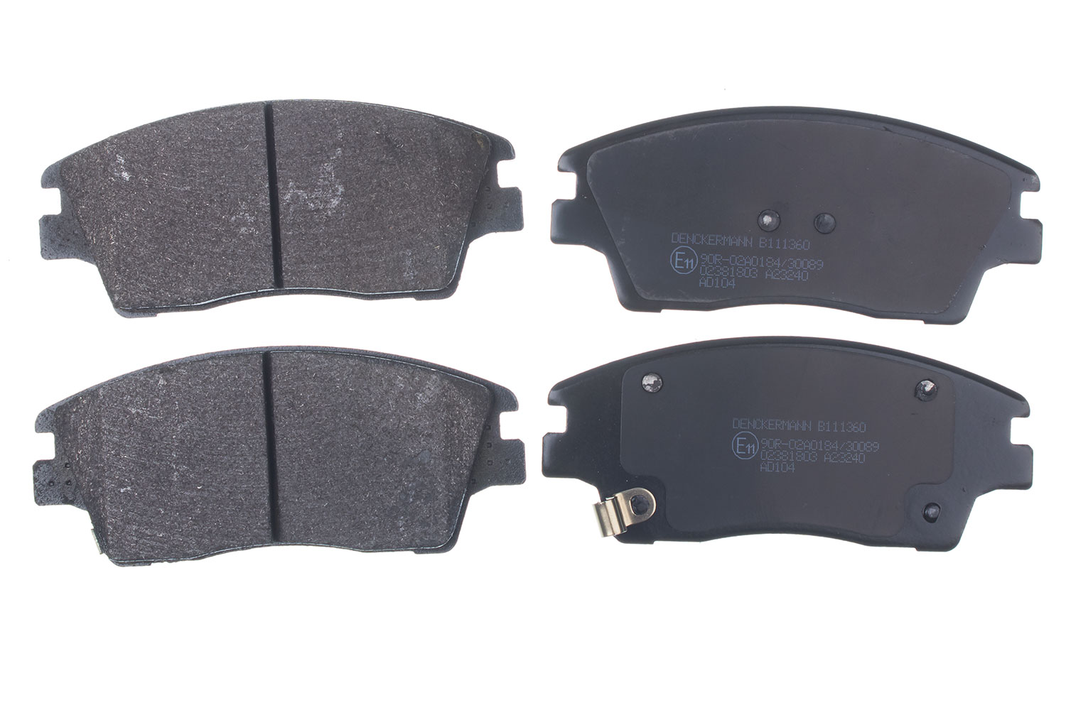 DENCKERMANN Bremseklodser B111360 foraksel for HYUNDAI KIA