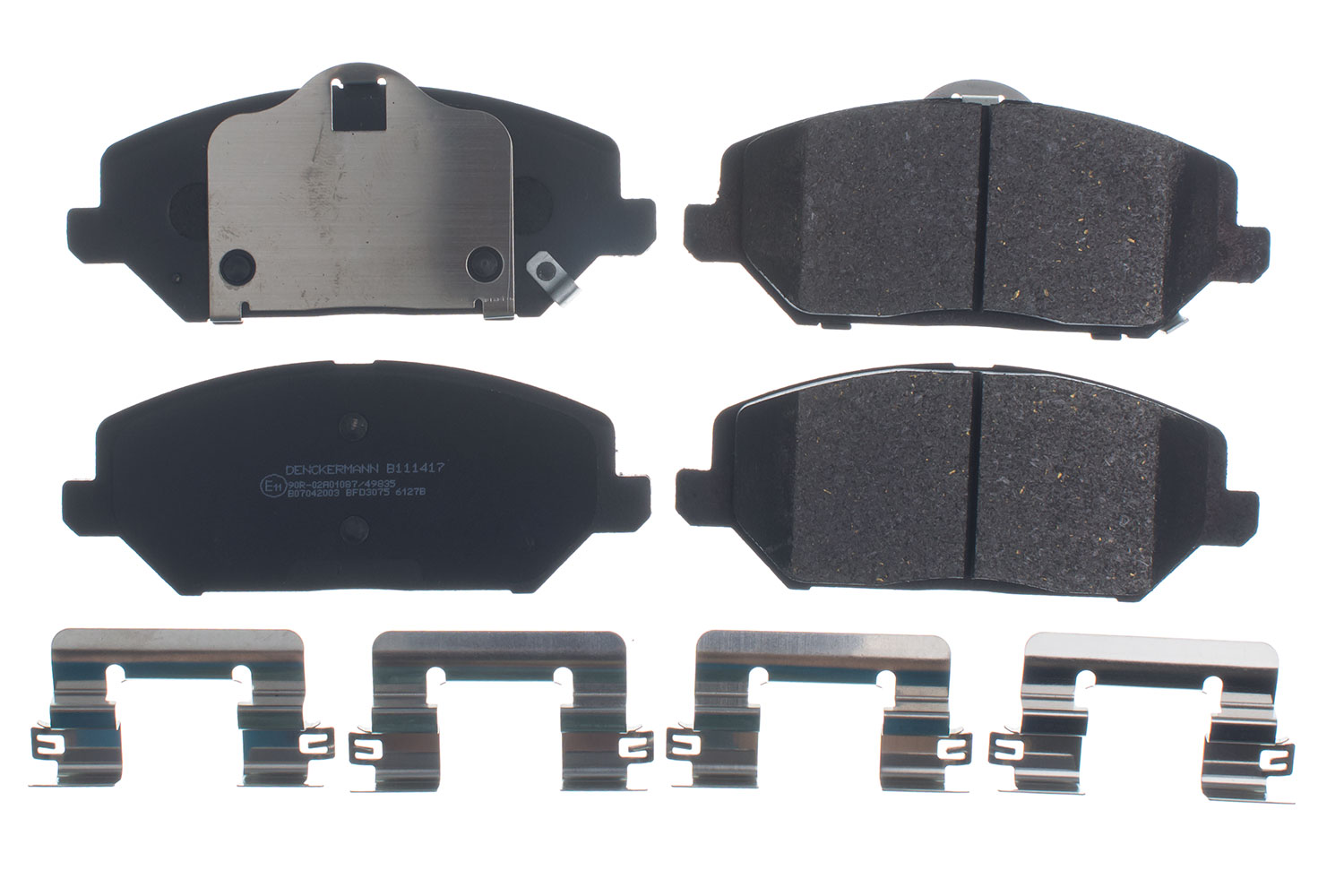 DENCKERMANN Bremseklodser B111417 foraksel for HYUNDAI