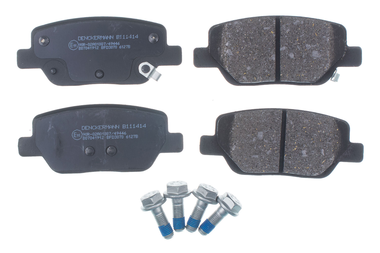 DENCKERMANN Bremseklodser B111414 bagaksel for FIAT MERCURY