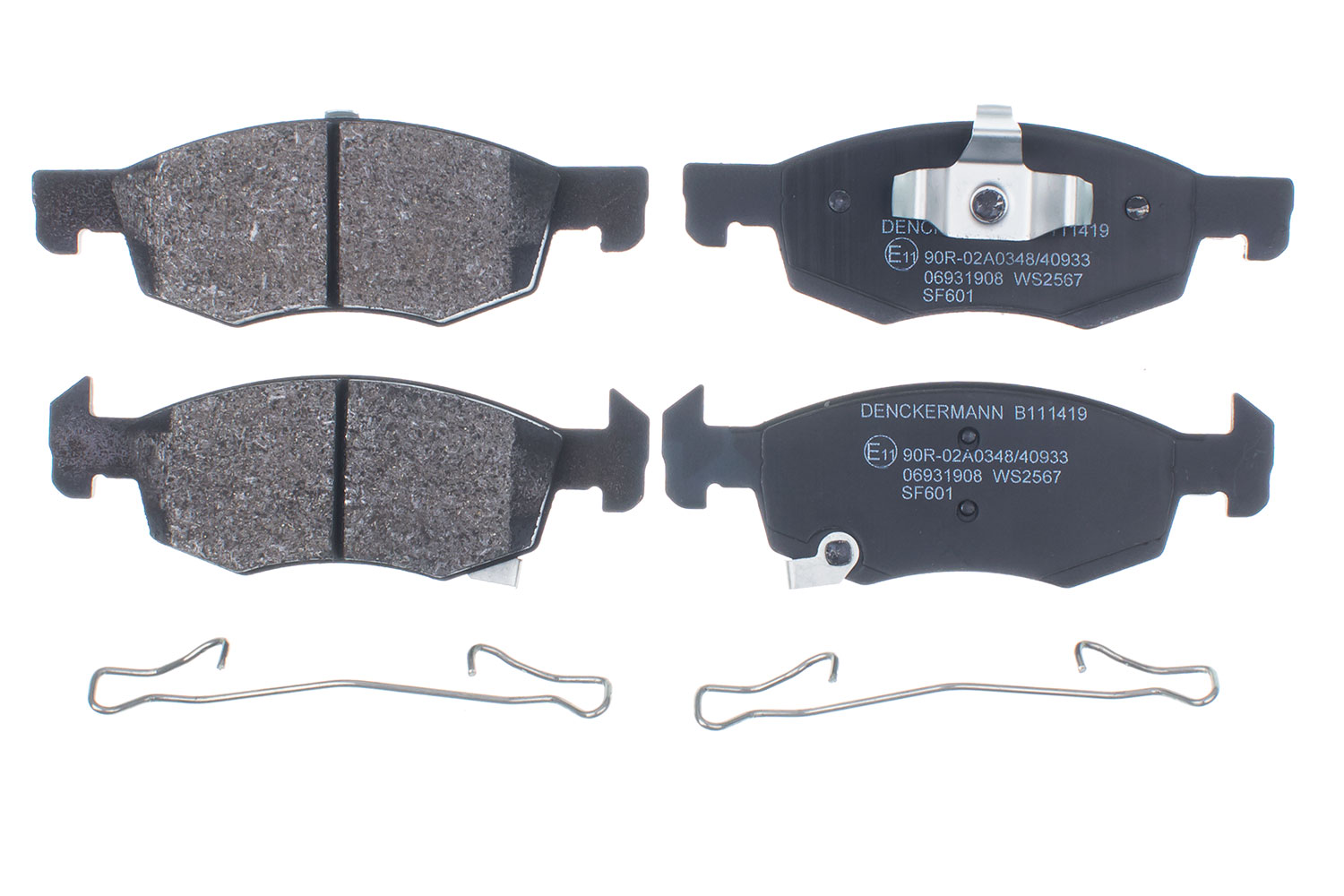 DENCKERMANN Bremseklodser B111419 foraksel for VAUXHALL MERCURY