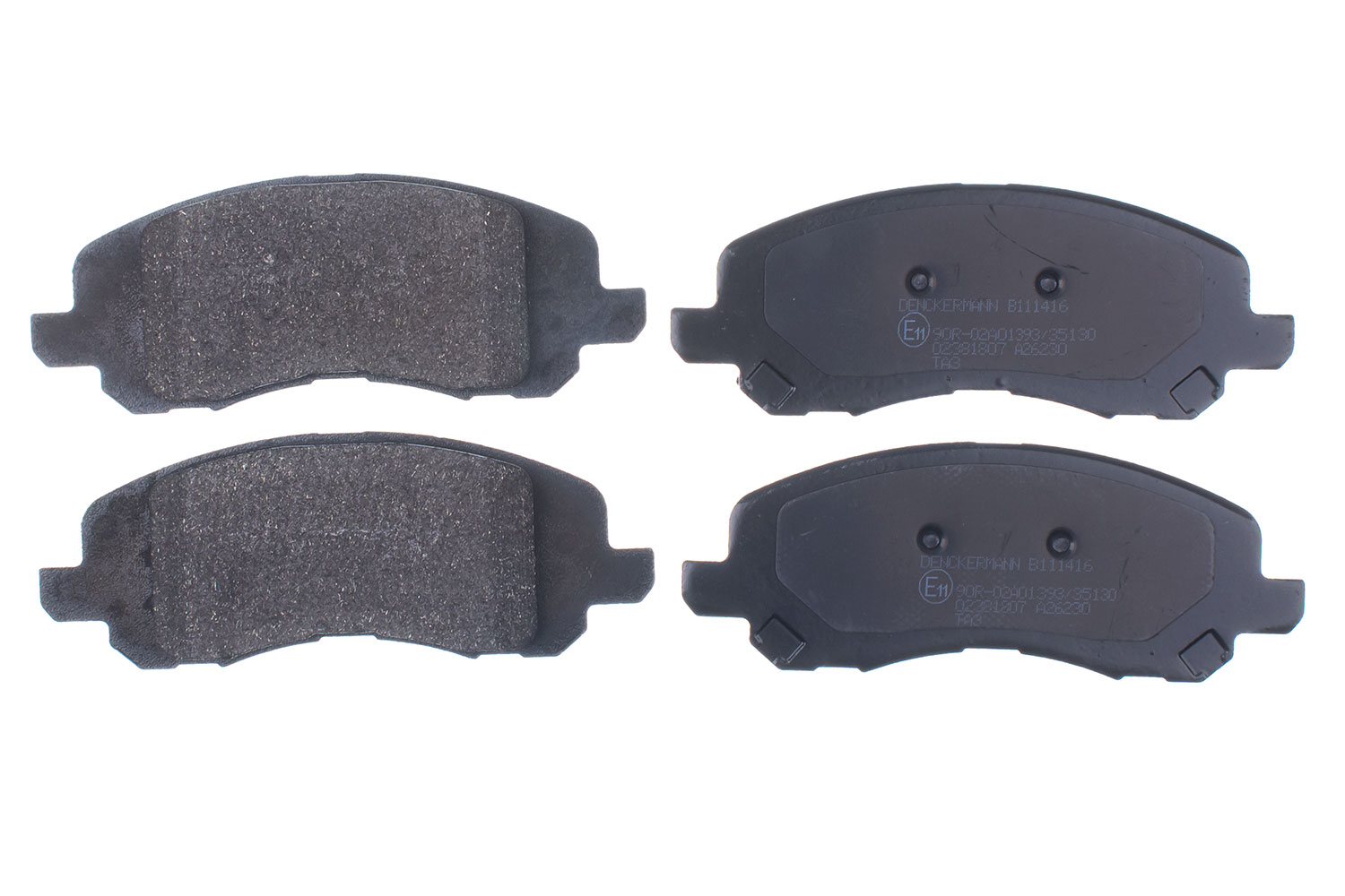 DENCKERMANN Bremseklodser B111416 foraksel for JEEP MERCURY CHRYSLER MITSUBISHI