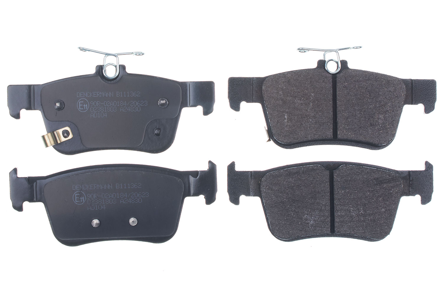 DENCKERMANN Bremseklodser B111362 bagaksel for HONDA
