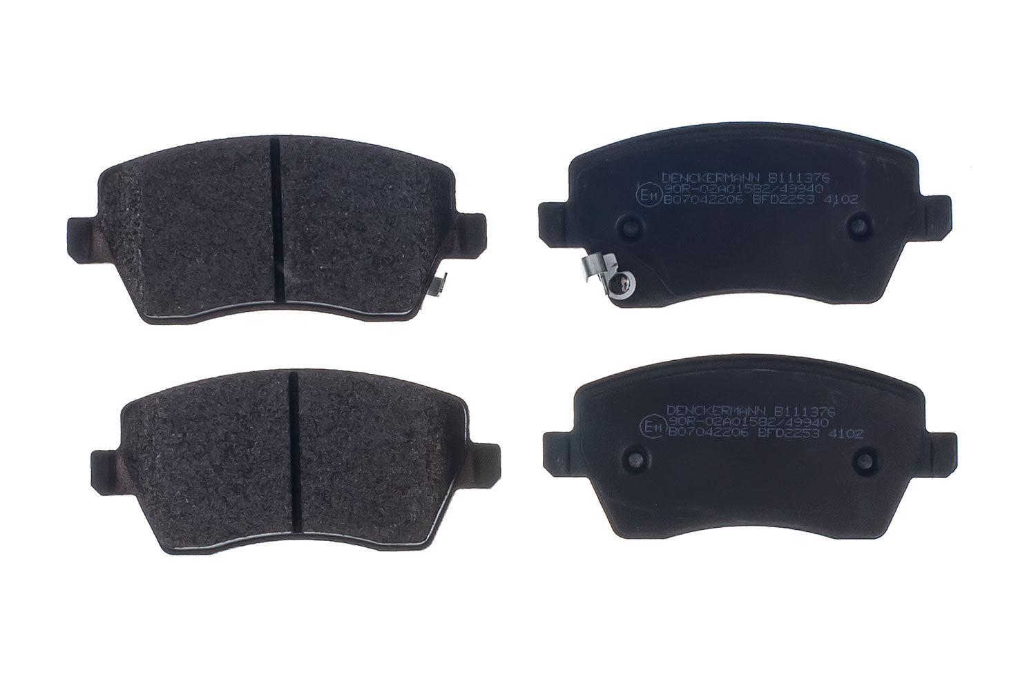 DENCKERMANN Bremseklodser B111376 foraksel for NISSAN