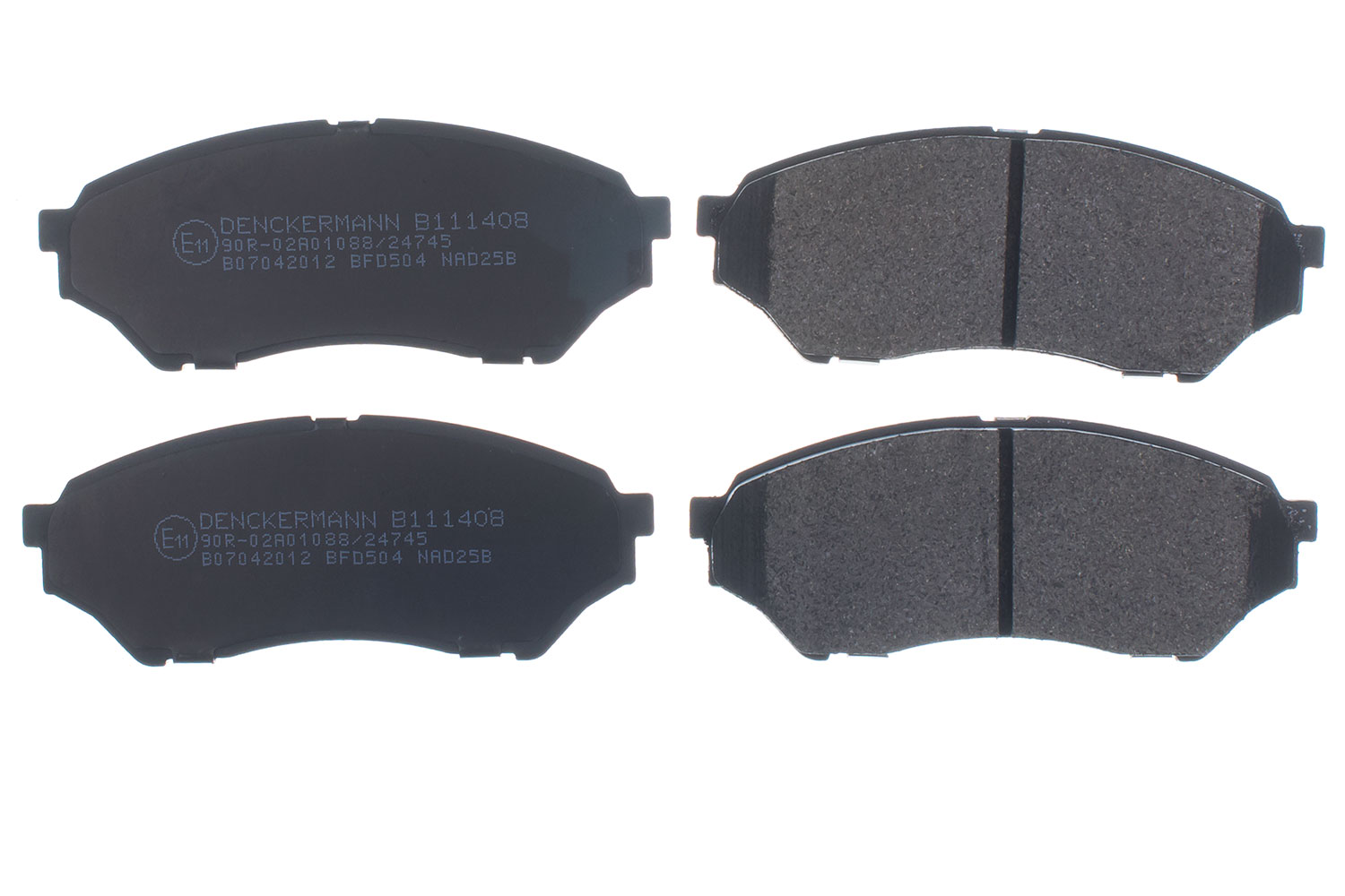 DENCKERMANN Bremseklodser B111408 foraksel for MITSUBISHI