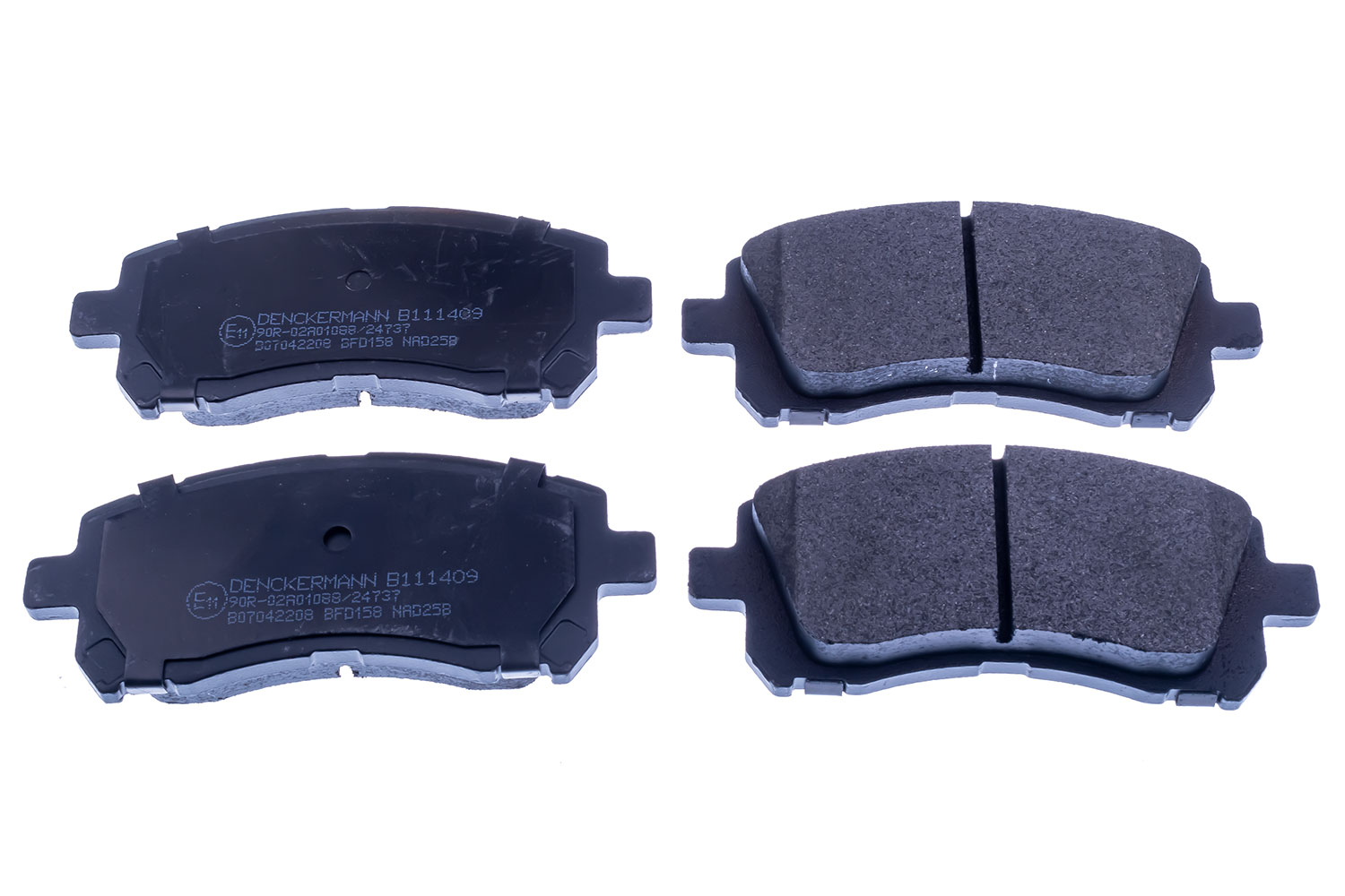 DENCKERMANN Bremseklodser B111409 foraksel for SUBARU