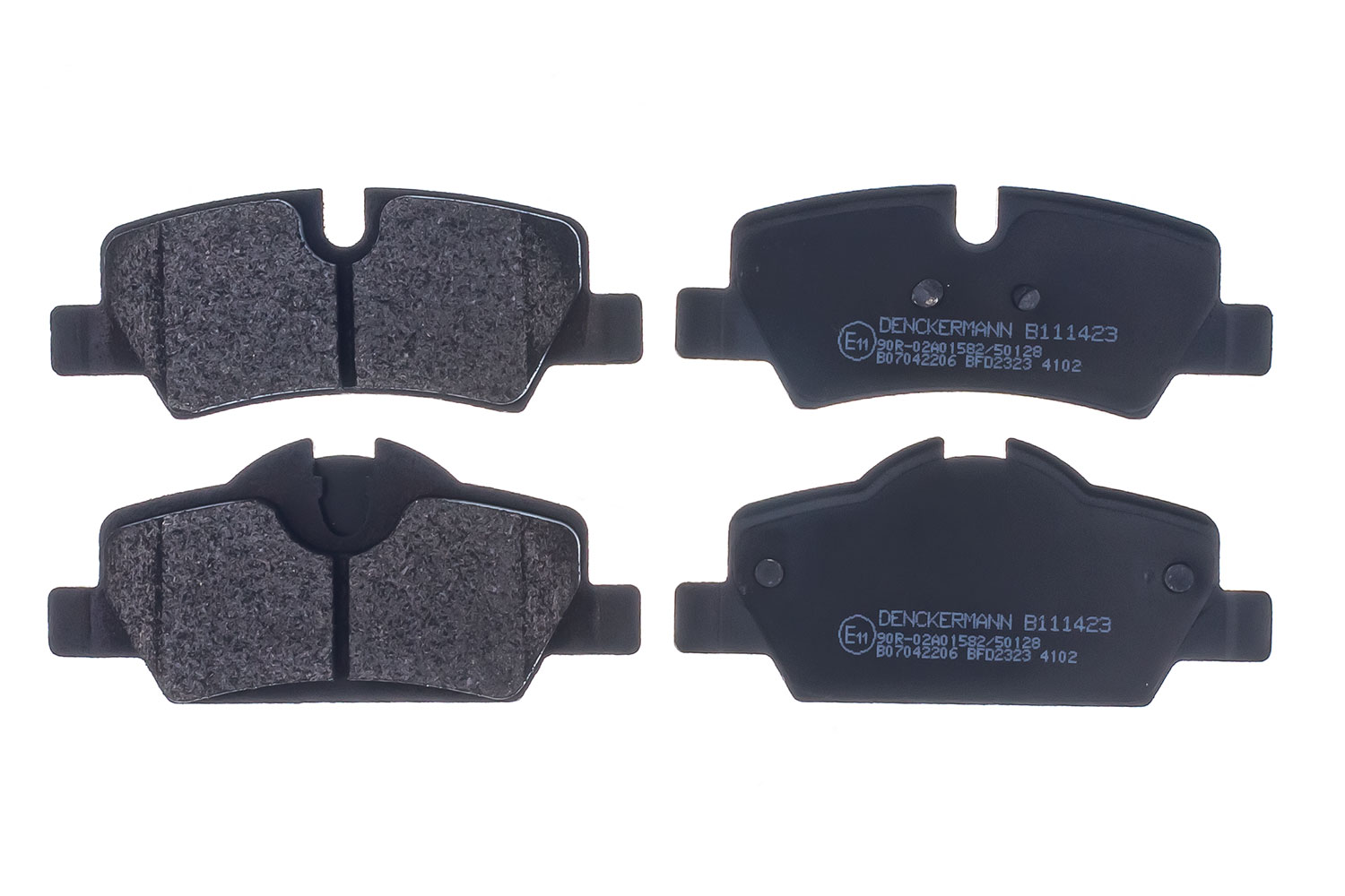 DENCKERMANN Bremseklodser B111423 bagaksel for MINI