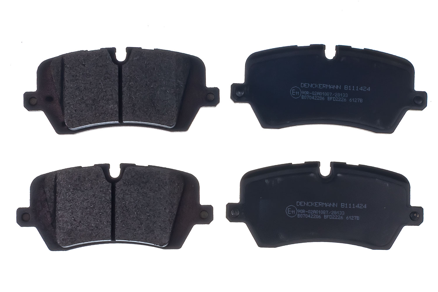 DENCKERMANN Bremseklodser B111424 bagaksel for LAND ROVER