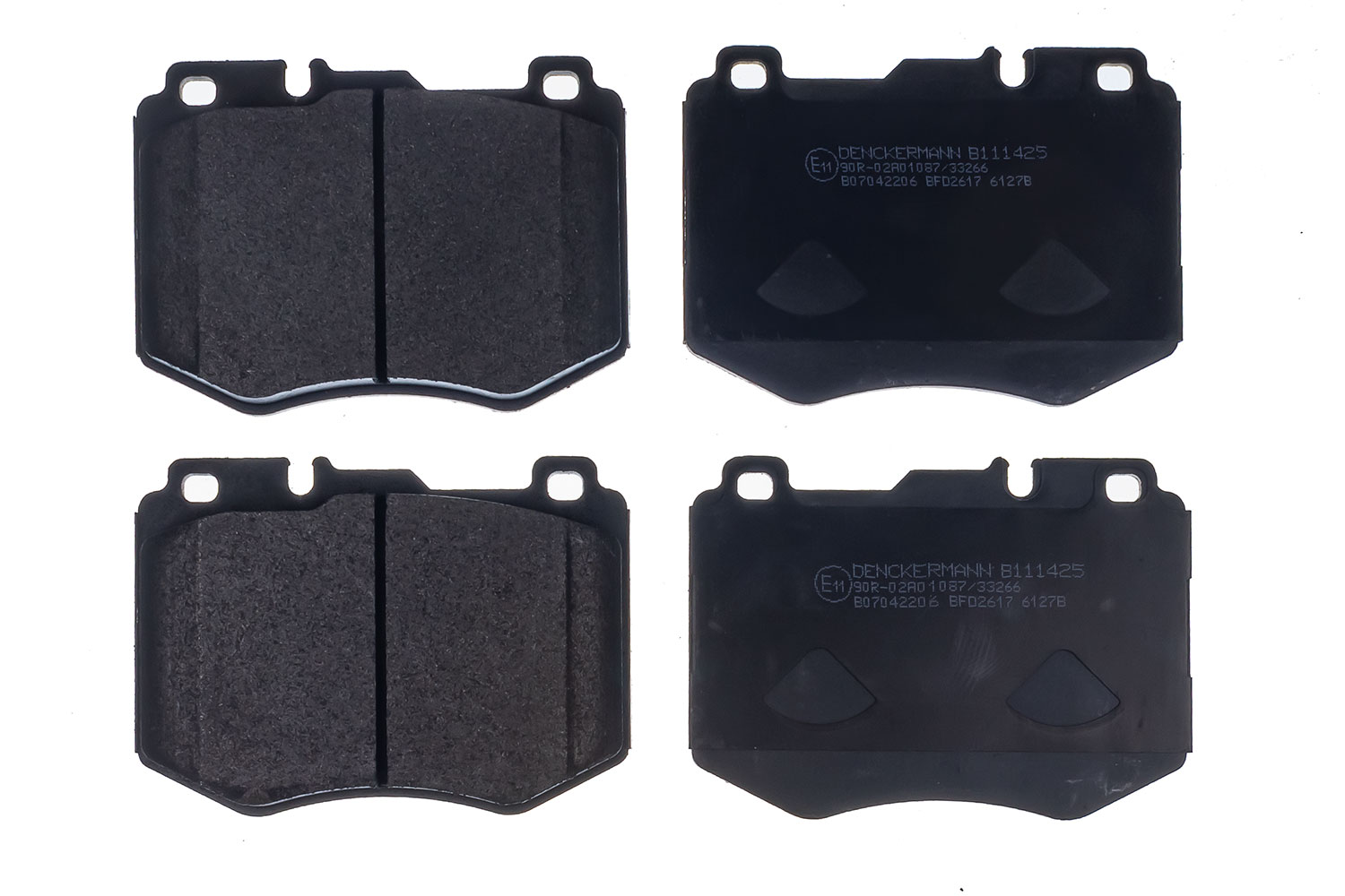 DENCKERMANN Bremseklodser B111425 foraksel for MERCEDES-BENZ