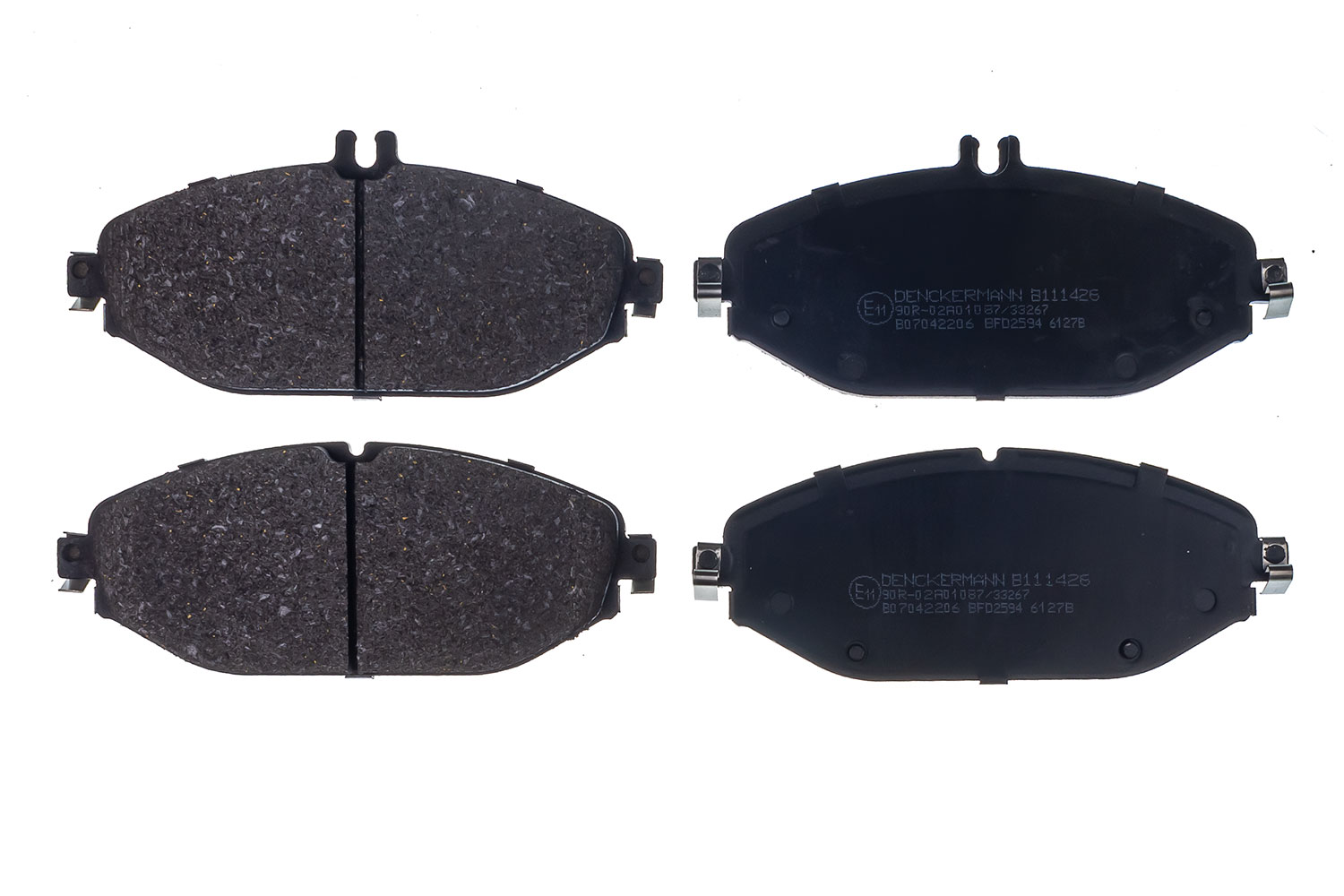 DENCKERMANN Bremseklodser B111426 foraksel for MERCEDES-BENZ