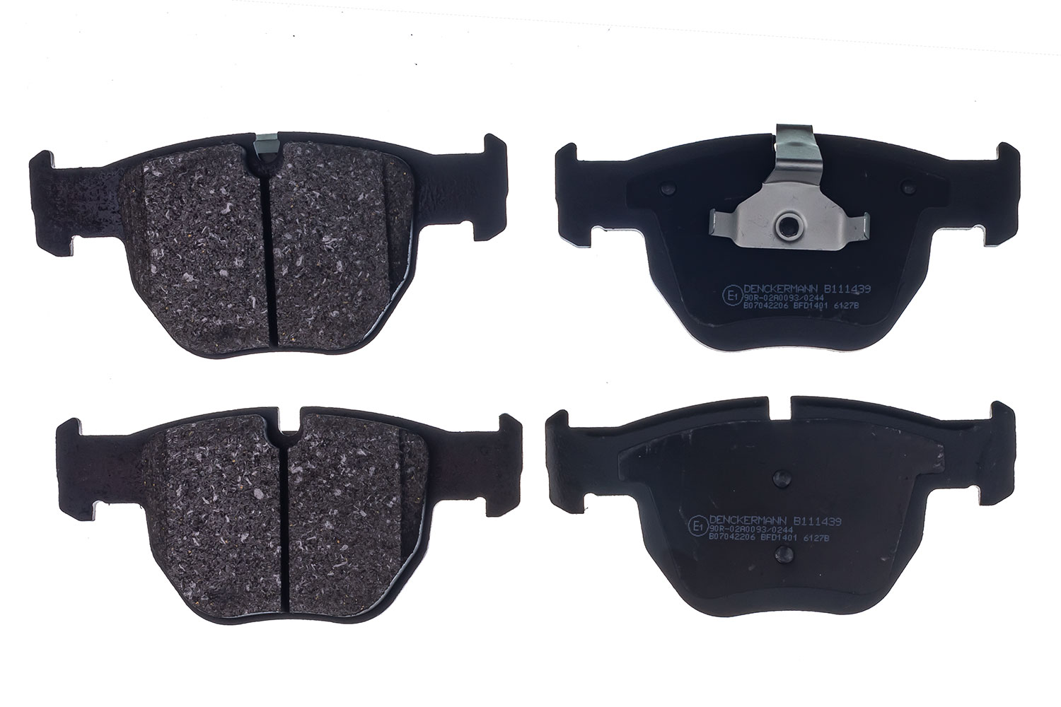 DENCKERMANN Bremseklodser B111439 foraksel for LAND ROVER