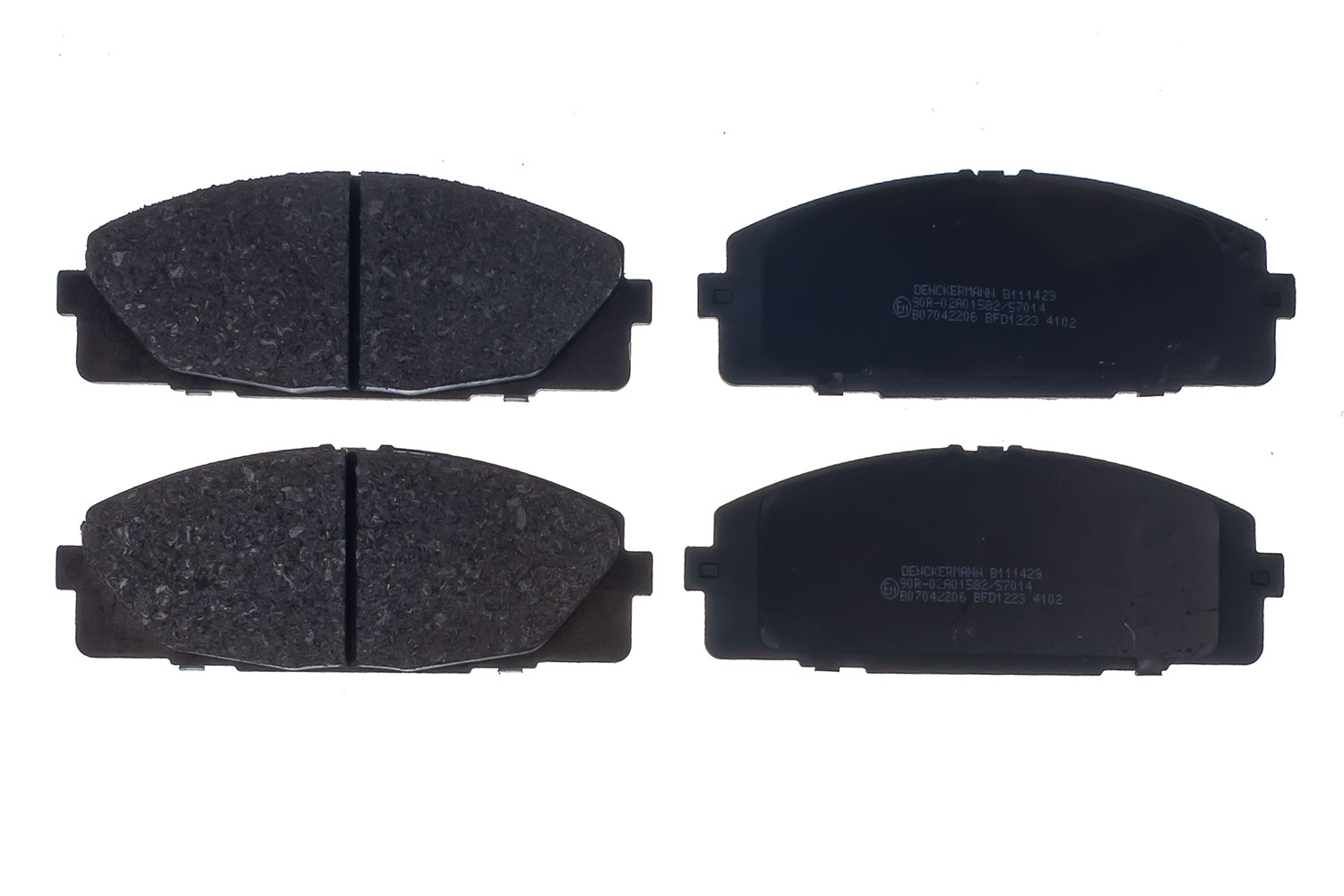 DENCKERMANN Bremseklodser B111429 foraksel for TOYOTA