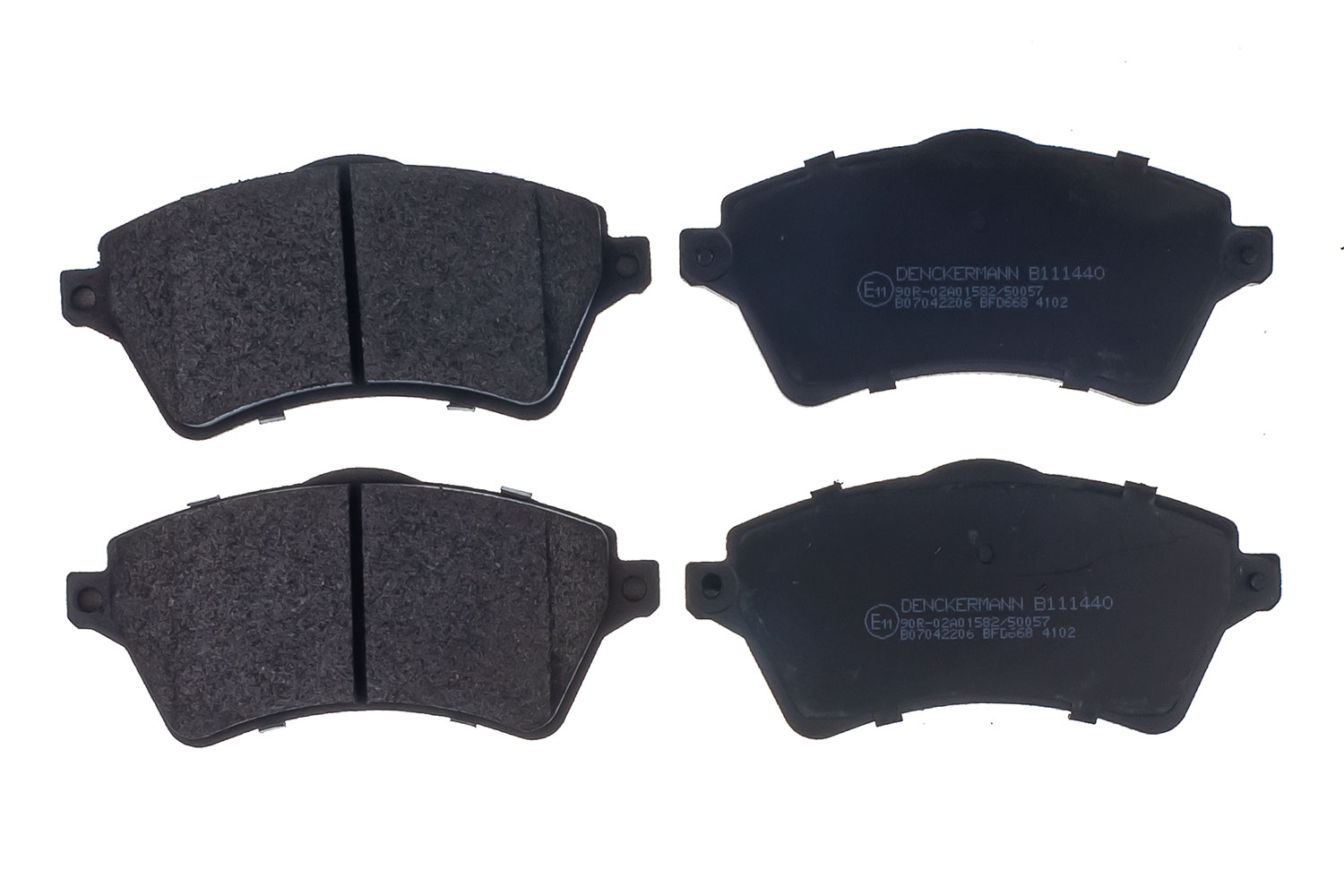 DENCKERMANN Bremseklodser B111440 foraksel for LAND ROVER