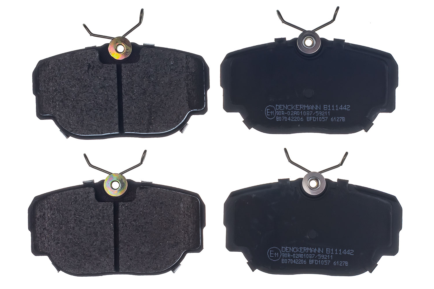DENCKERMANN Bremseklodser B111442 bagaksel for LAND ROVER