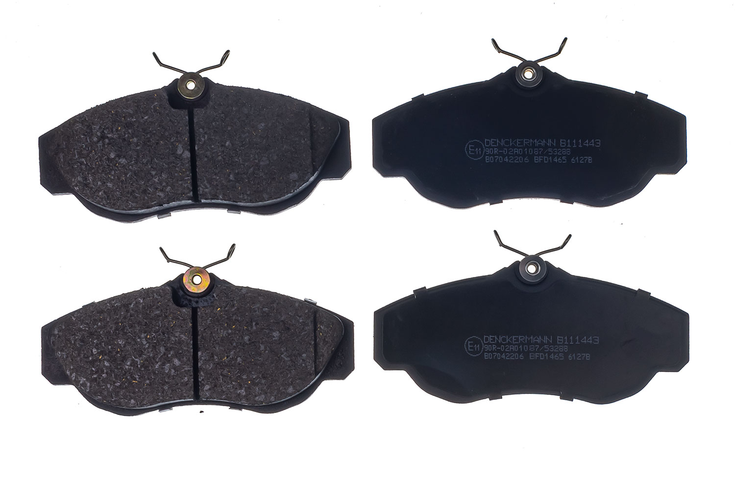 DENCKERMANN Bremseklodser B111443 foraksel for LAND ROVER