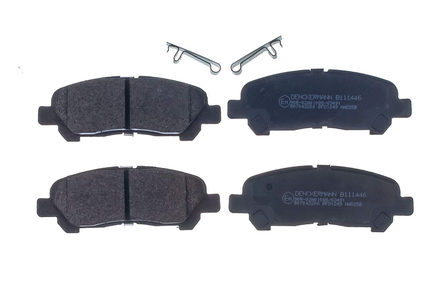 DENCKERMANN Bremseklodser B111446 bagaksel for TOYOTA