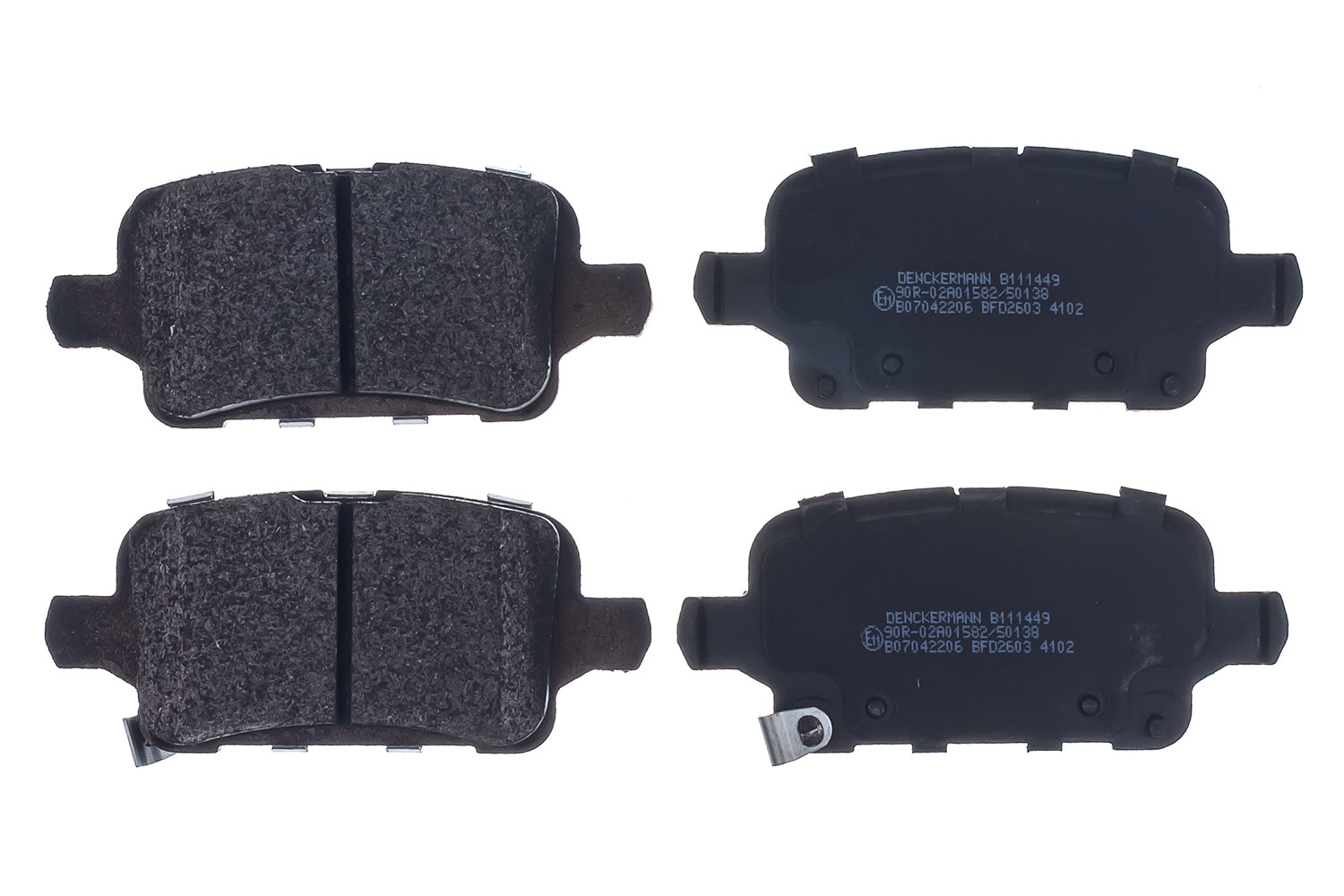 DENCKERMANN Bremseklodser B111449 bagaksel for CHEVROLET (SGM) BUICK (SGM) OPEL