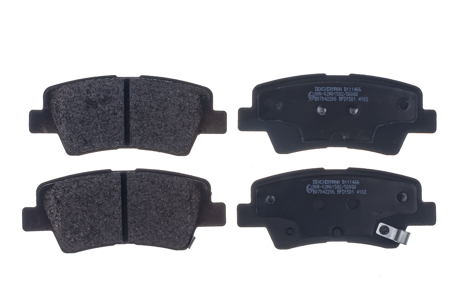 DENCKERMANN Bremseklodser B111466 bagaksel for HYUNDAI KIA
