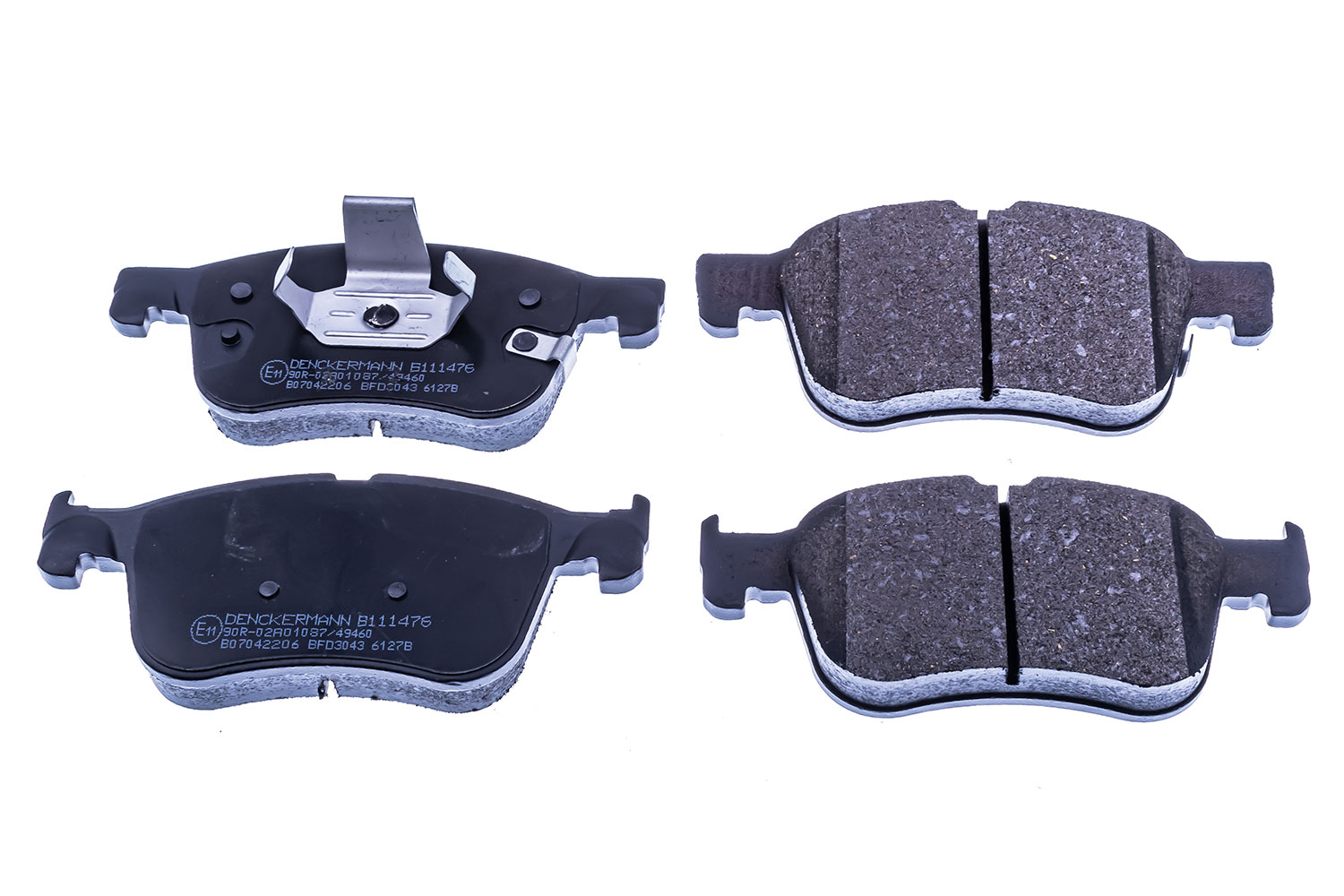 DENCKERMANN Bremseklodser B111476 foraksel for FORD