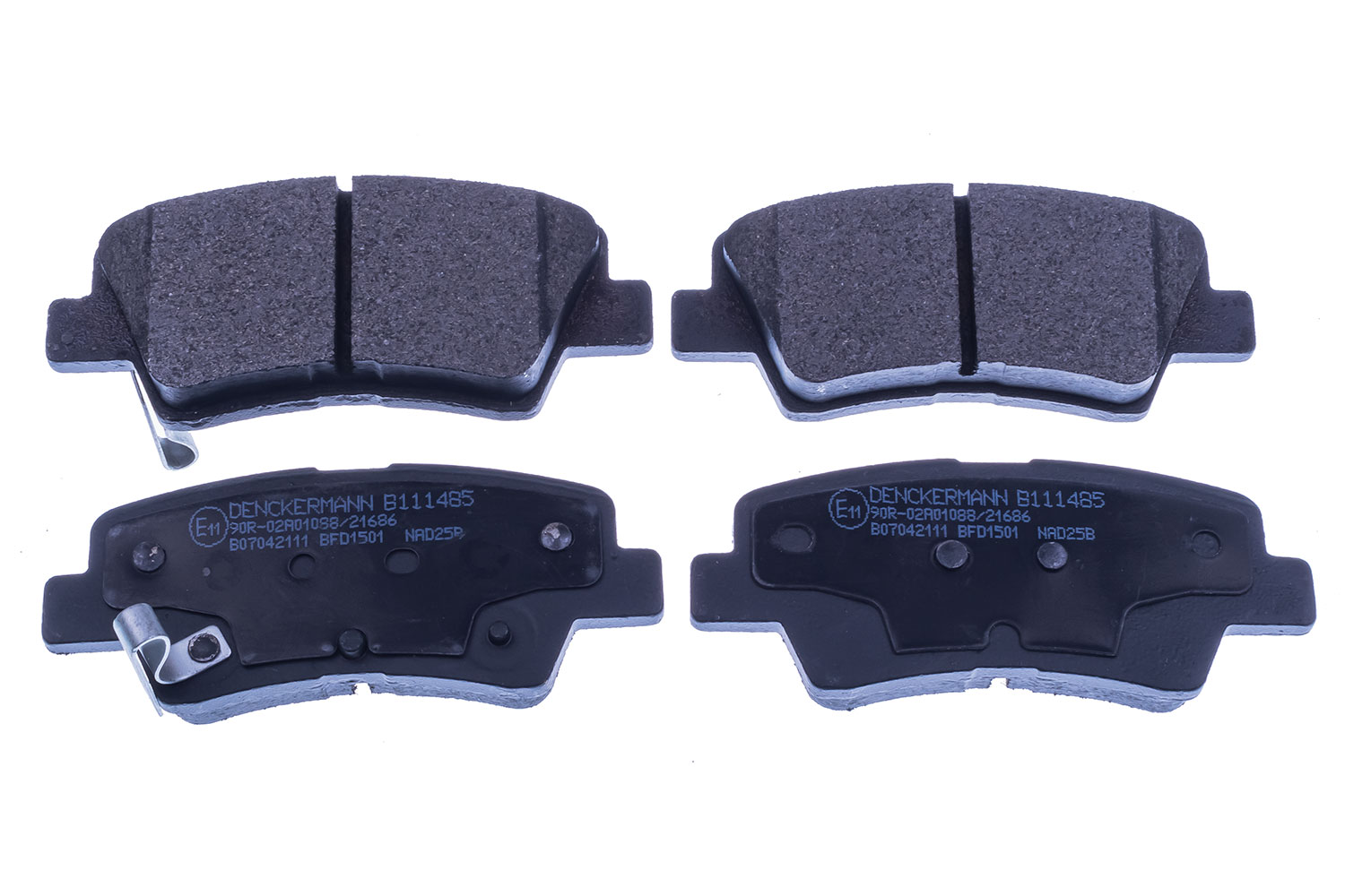DENCKERMANN Bremseklodser B111485 for HYUNDAI KIA