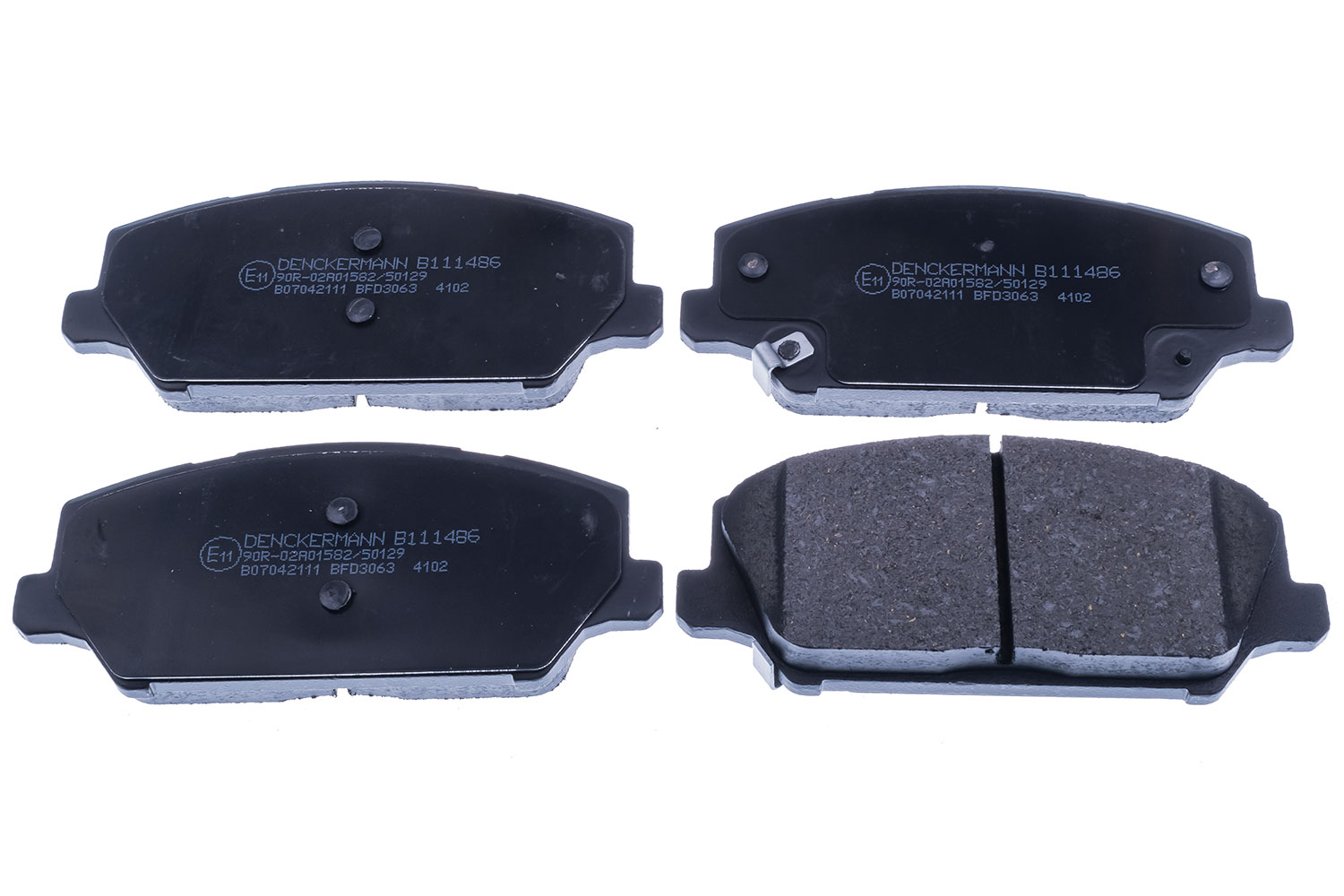 DENCKERMANN Bremseklodser B111486 foraksel for KIA