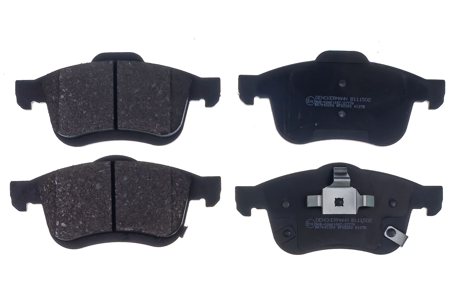 DENCKERMANN Bremseklodser B111502 foraksel for FIAT