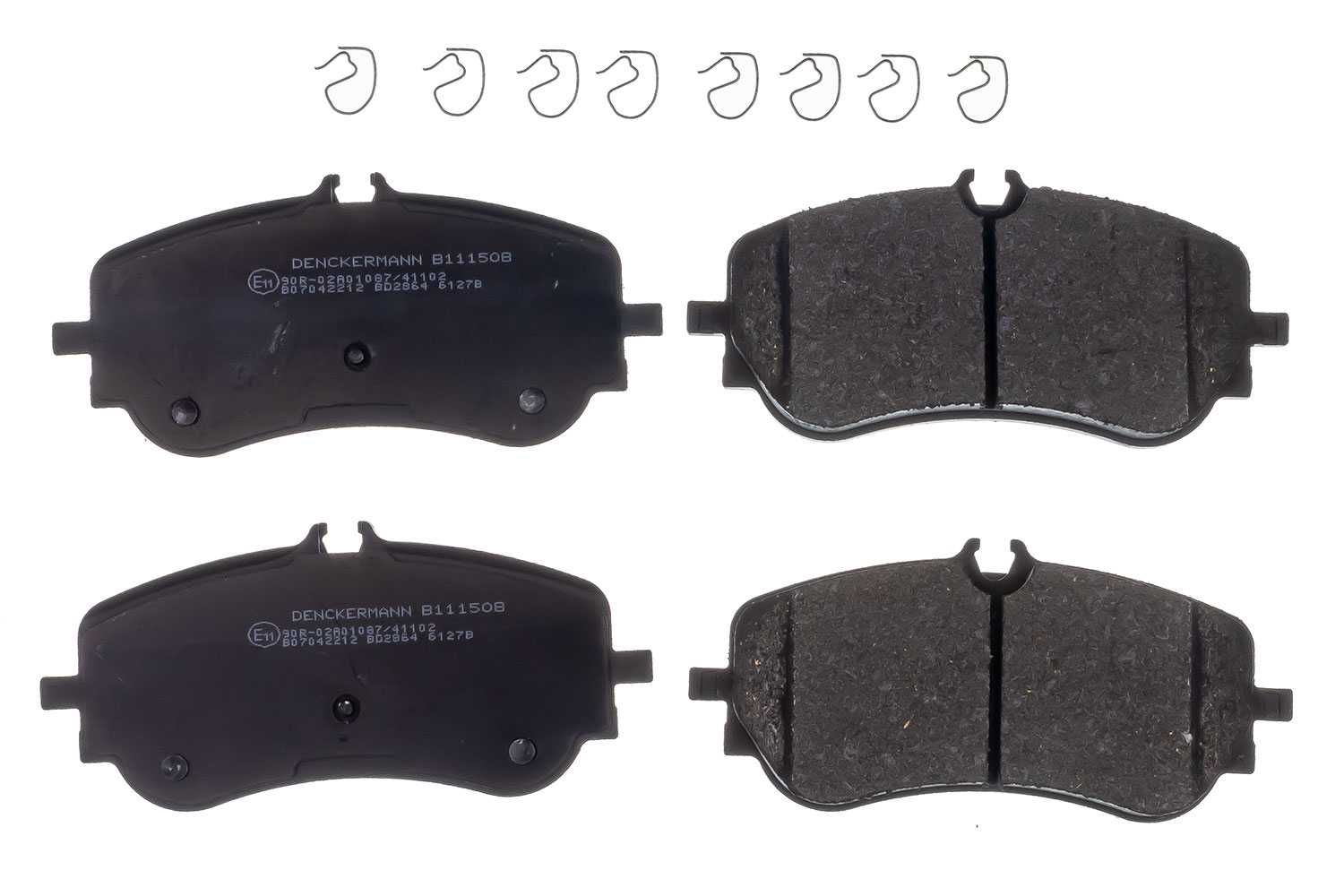 DENCKERMANN Bremseklodser B111508 bagaksel for VAG