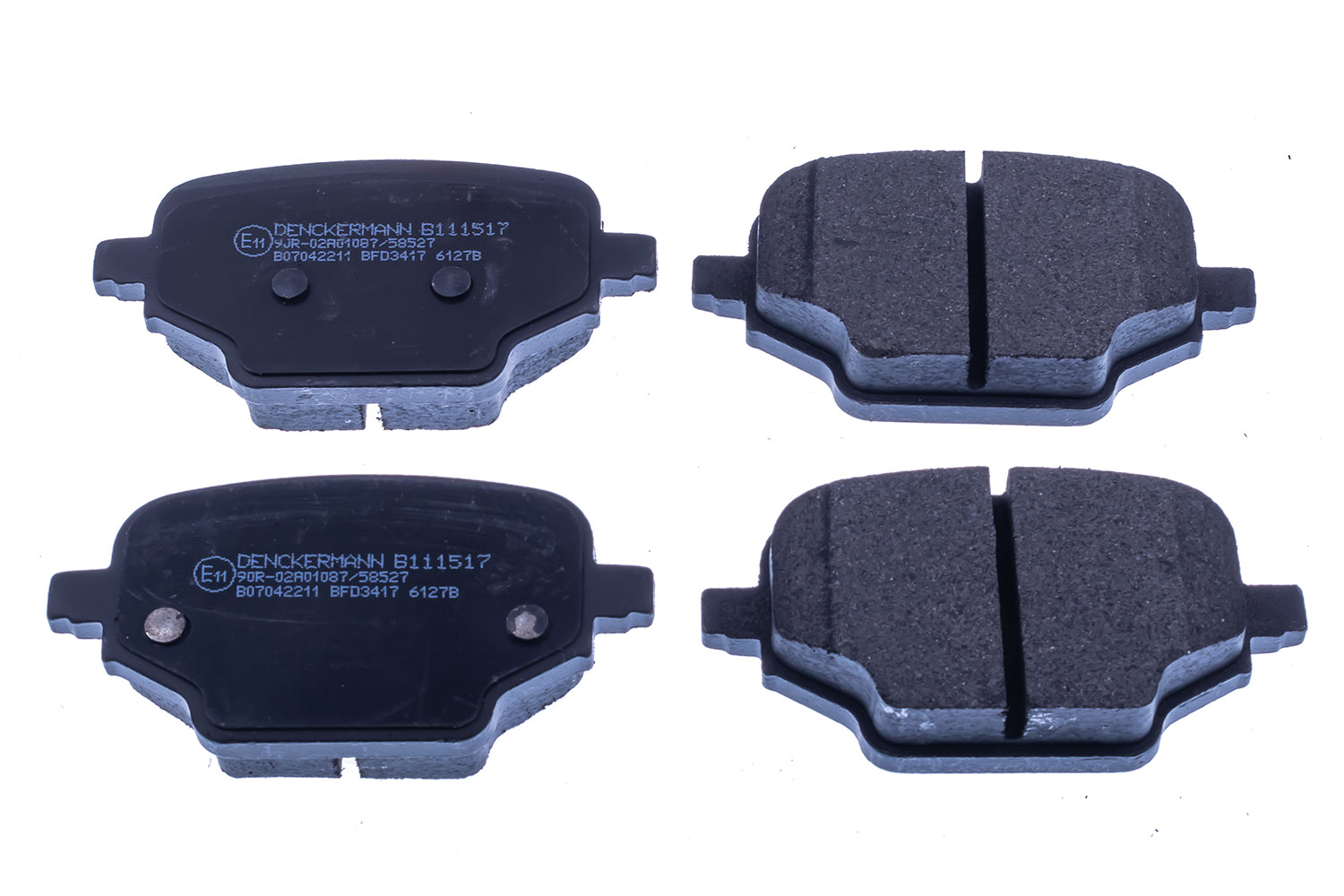 DENCKERMANN Bremseklodser B111517 bagaksel for OPEL PEUGEOT TOYOTA